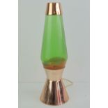 A vintage Astro style orange lava lamp h