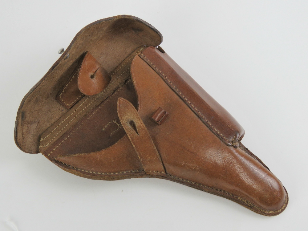 A WWII German P08 Luger holster, having German marks upon and dated 1940. - Image 4 of 4