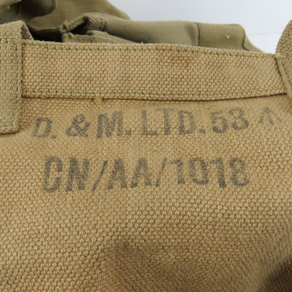 A WWII British 36 pattern webbing set with Bren magazine pouches, water bottle and utility pouches. - Image 5 of 5