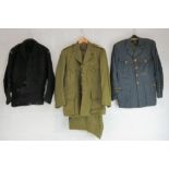 Assorted uniform; Merchant Navy jacket and trousers, British RAF jacket,