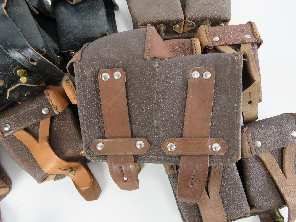 Ten WWII Russian Mosin Nagant ammo pouches. - Image 2 of 4