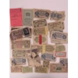 A National Registration card dated 1943, together with a 1945-46 clothing rations book,