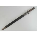 A WWI British SMLE 1907 pattern bayonet having 43cm blade,