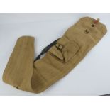 A WWII British No.4 rifle canvas bag.