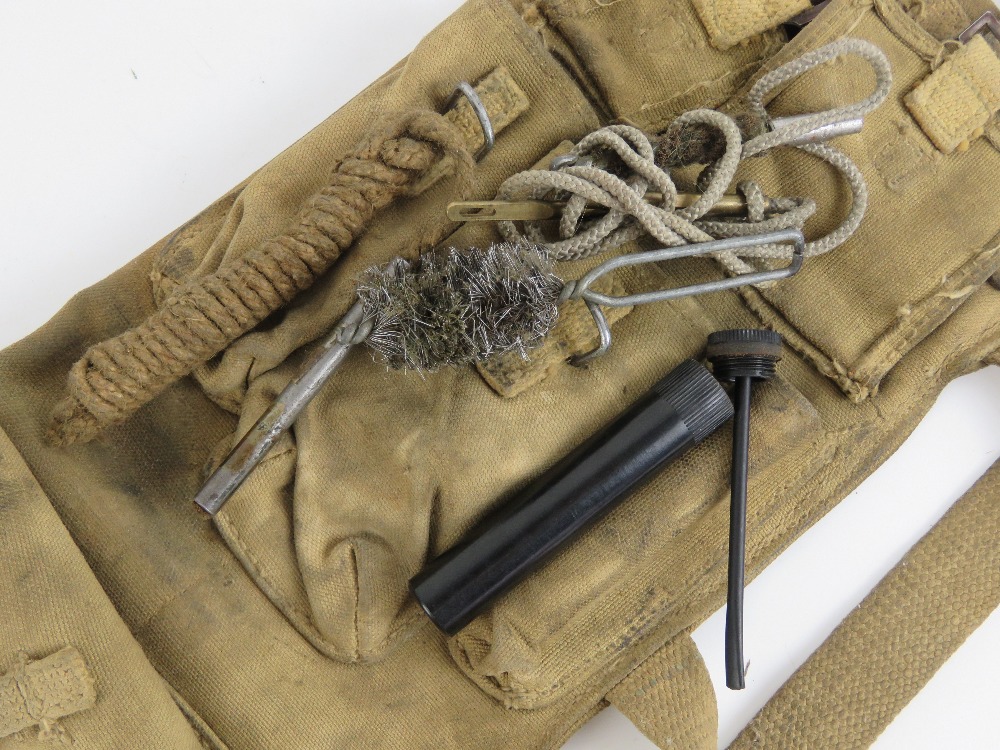 A WWII British Bren spare barrel case with accessories. - Image 3 of 4