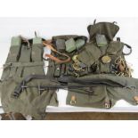 A quantity of assorted MG42 accessories; gunners kit bags, breach covers, cleaning rods, etc.