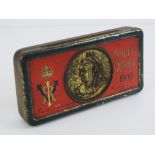 A Queen Victoria South African 1900 campaign tobacco tin.