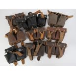 Ten WWII Russian Mosin Nagant ammo pouches.