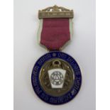 A HM silver Grand Lodge Mark Master Masons jewel medal 'qui diligit deum diligat et fratrem suum'
