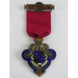 Masonic; A Royal Masonic Benevolent Institution 1932 HM silver and enamelled jewel,