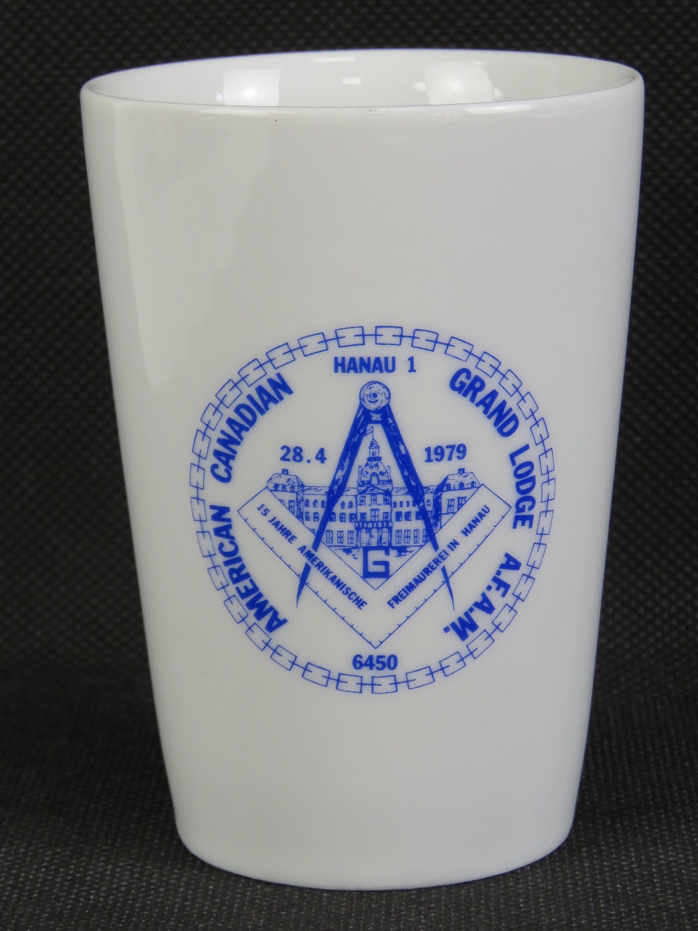 Masonic; An American Canadian Grand Lodge AFAM 6450 cup.