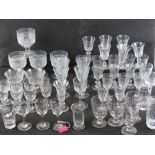 A large quantity of 20th century glassware, assorted including part sets.