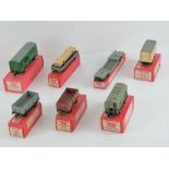 A quantity of Hornby Dublo 'Super detail' 00 wagons including good wagon, coal wagon, grain wagon,