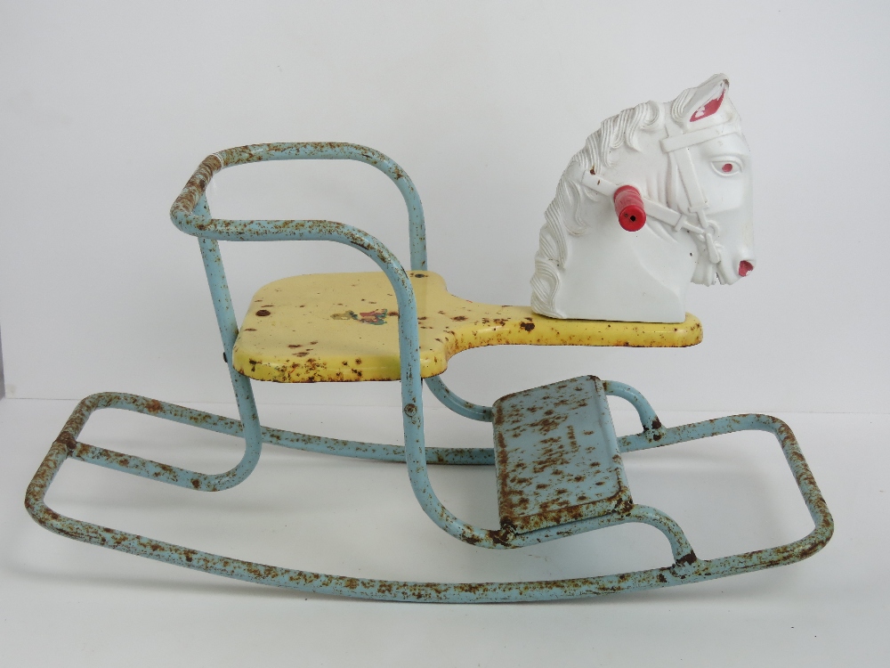 A vintage Tri-ang rocking horse, 67cm in length. - Image 2 of 3