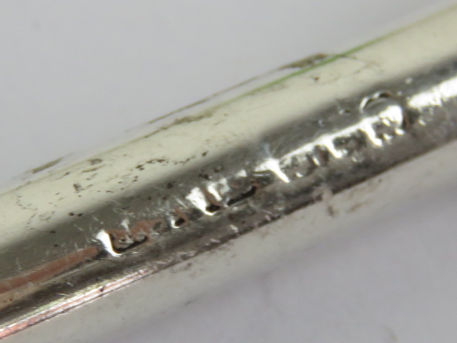 S Mordan & Co; a HM silver retracting pencil having bloodstone seal to end, - Image 3 of 4