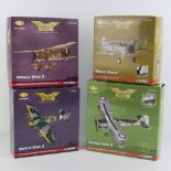 Four Corgi The Aviation Archive limited edition 'WWII' 1:72 scale model aircraft;