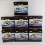 Six Corgi The Aviation Archive 1:48 scale model aircraft; AA37804 Albatross DV - Uffz Paul Baeumer,