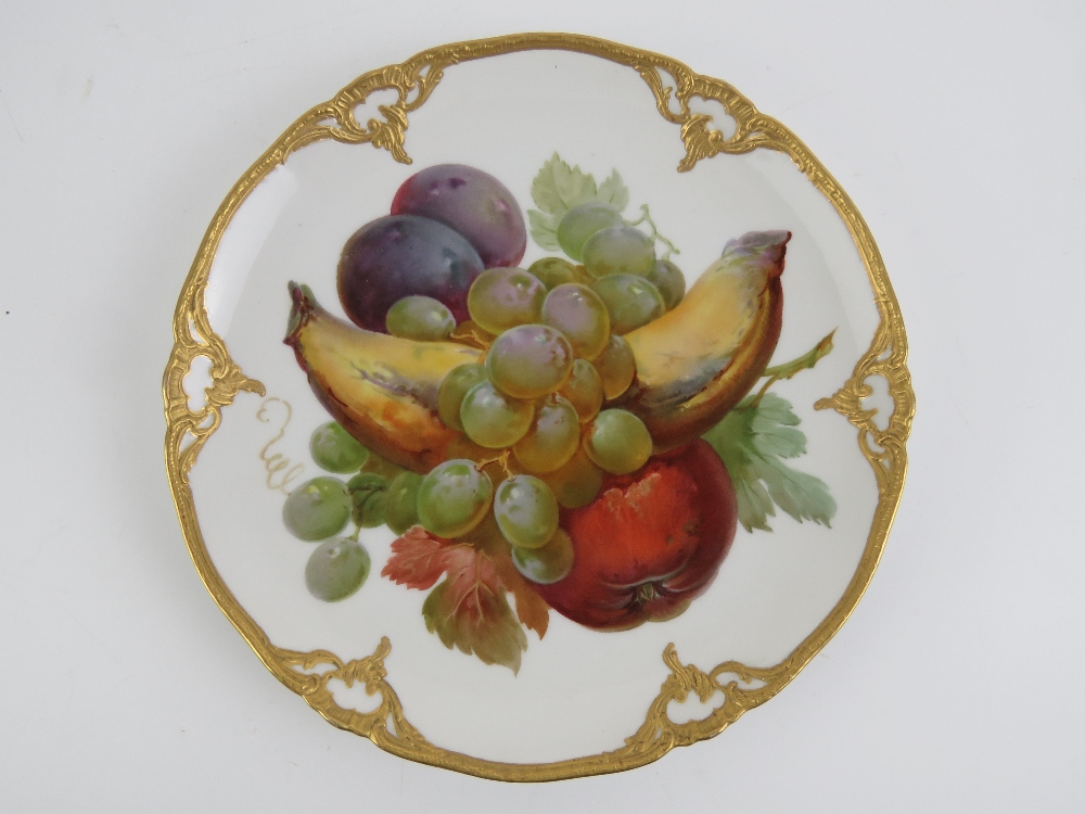 A fine pair of handpainted and gilded cabinet plates marked KPM verso, - Image 4 of 5