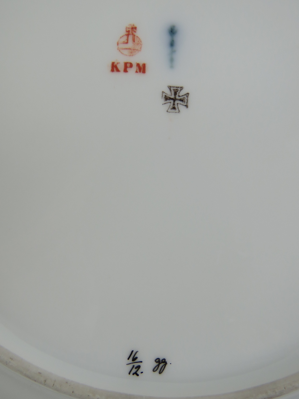 A fine pair of handpainted and gilded cabinet plates marked KPM verso, - Image 5 of 5