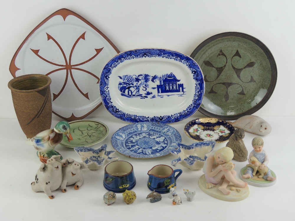 A quantity of assorted ceramics including; seal marked 'Scotland', Torquay Ware,