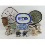 A quantity of assorted ceramics including; seal marked 'Scotland', Torquay Ware,