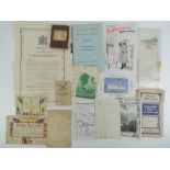 A quantity of assorted paper ephemera including copy of Royal Proclamation 1911,