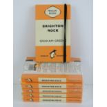 Six as new 'Brighton Rock by Graham Greene' Penguin Classic style notebooks,