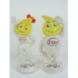 A pair of vintage 20th century cast metal figurines Mr and Miss Drip (Frau Tropf),