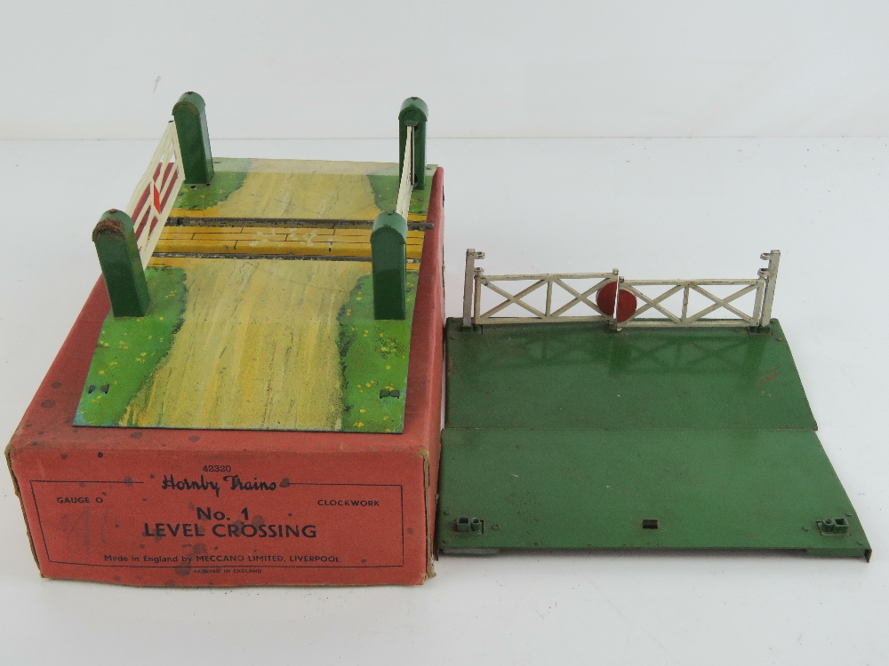 A Hornby 0 gauge number one level crossing with original box, - Image 2 of 3