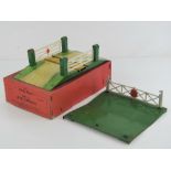 A Hornby 0 gauge number one level crossing with original box,