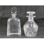 A cut glass decanter by Stuart Crystal, marked Rd681269 Stuart upon, standing 21cm high.