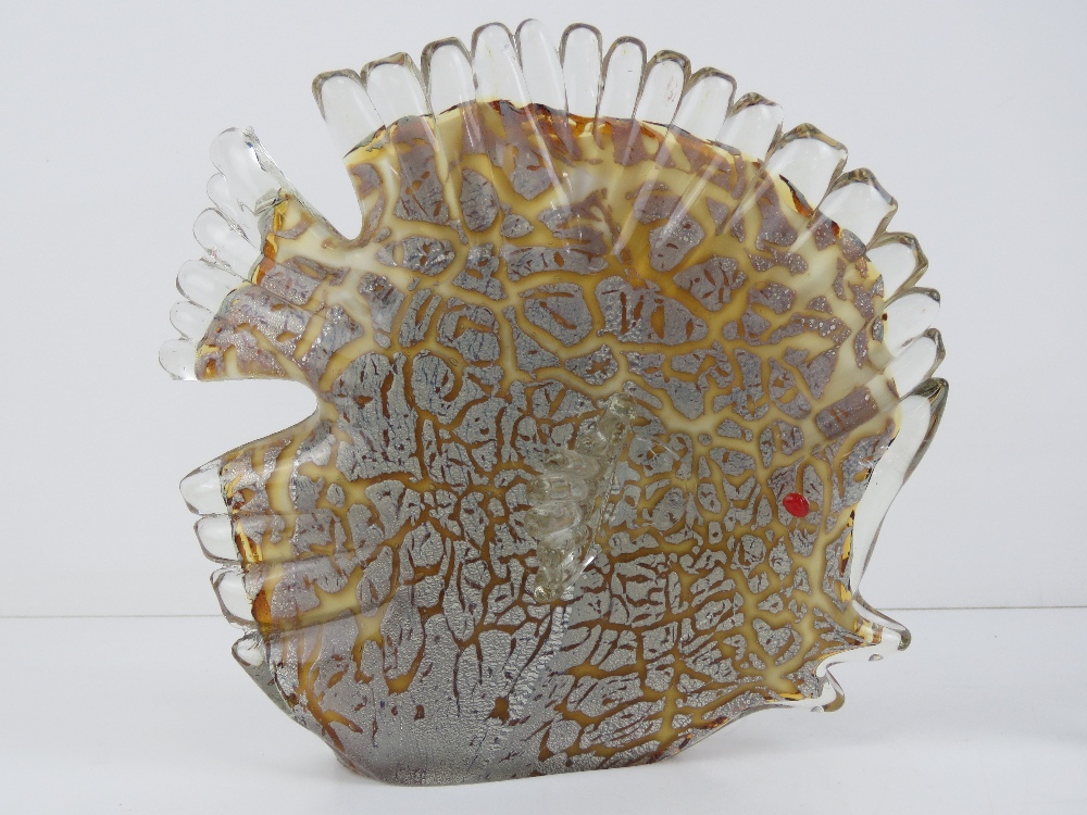 A Murano style glass fish in yellows and silver, 16. - Image 3 of 3
