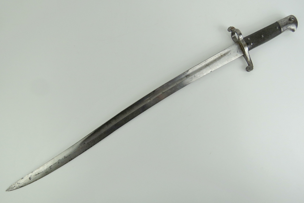 An 1856 pattern Enfield bayonet to fit a .577 calibre Enfield rifle. 58cm blade.