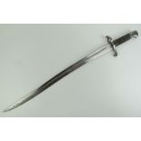 An 1856 pattern Enfield bayonet to fit a .577 calibre Enfield rifle. 58cm blade.