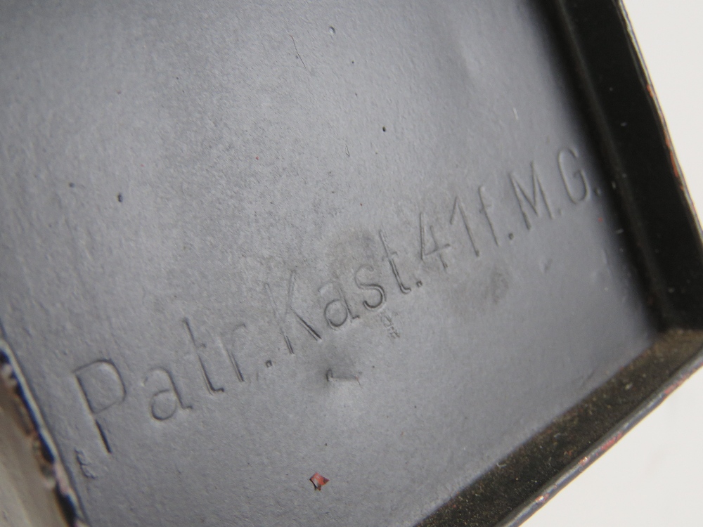 An early WWII German MG34 ammo tin having marks upon. - Image 4 of 4