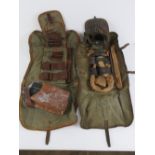 A ZB-26/30 gunners kit together with and empty gunners kit, spare magazine and leather mag pouch.