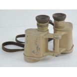 A pair of WWII German Afrika Korp binoculars,