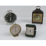 A quantity of assorted alarm clock, travel alarm clocks,