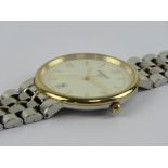 A stainless steel Tissot wristwatch having cream dial,