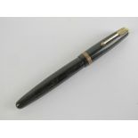 A vintage Parker Duofold fountain pen with Parker 14ct gold nib.
