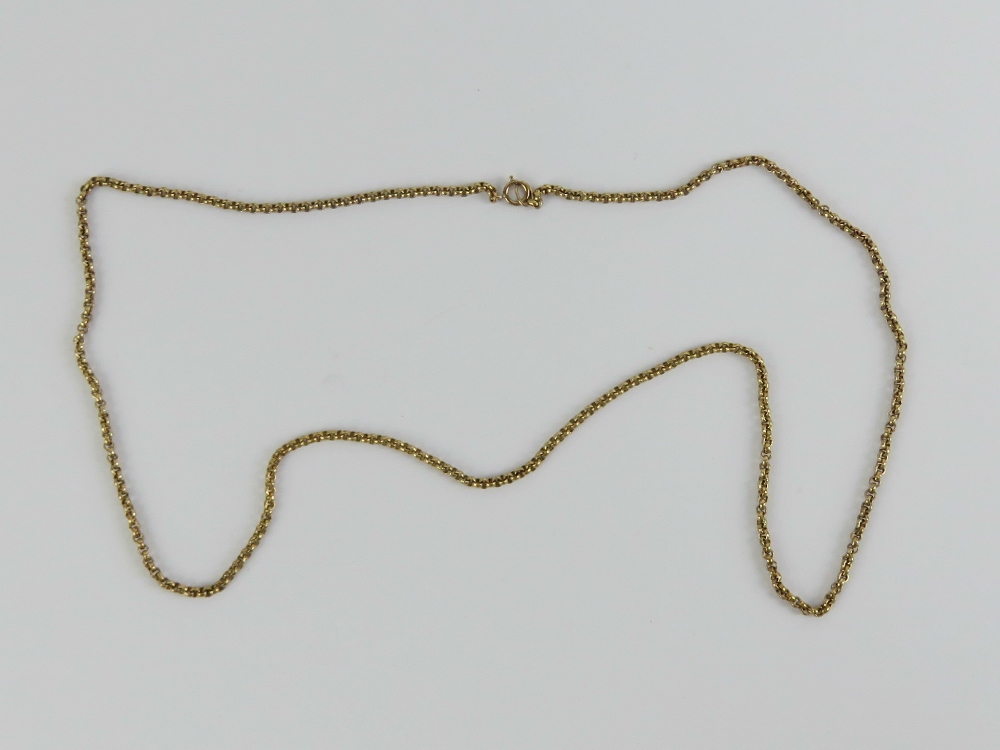 A 9ct gold chain necklace, hallmarked 375 and measuring 50cm in length. 6.8g. - Image 2 of 3