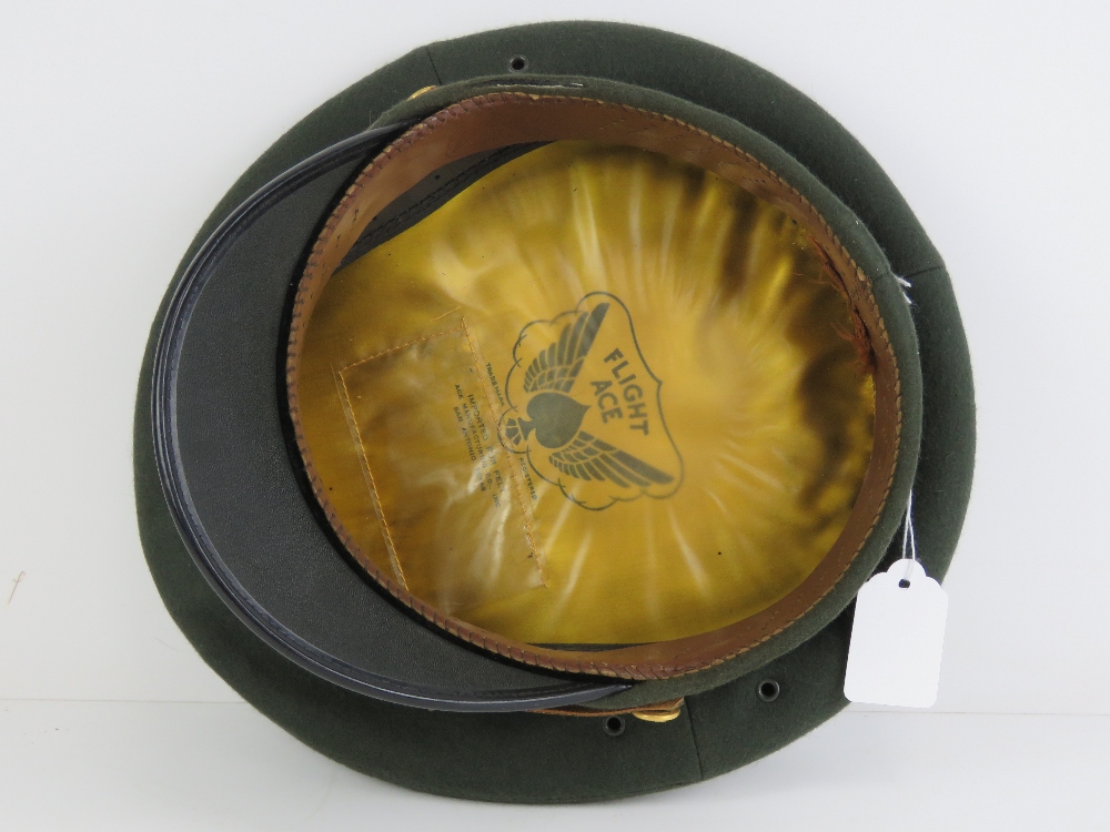 A US Military officers peaked cap made b - Image 3 of 5