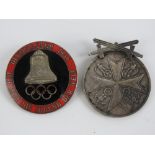 An enamelled 1936 Berlin Olympics badge