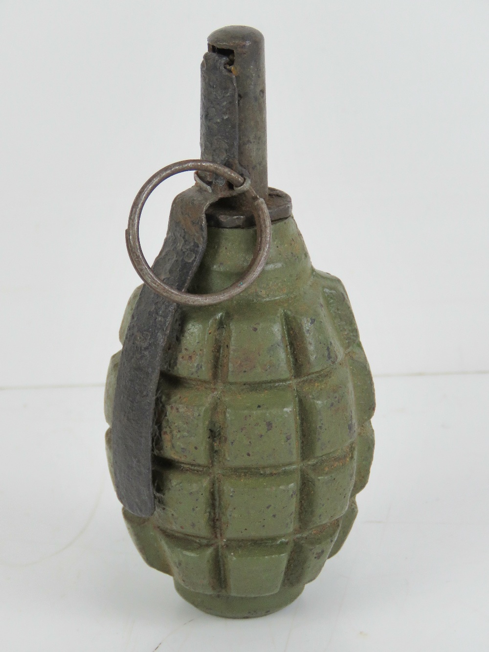 An inert WWII Russian F1 Limonka grenade