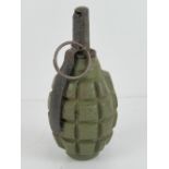 An inert WWII Russian F1 Limonka grenade