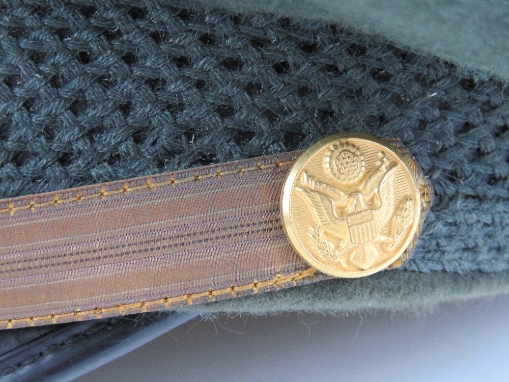 A US Military officers peaked cap made b - Image 2 of 5