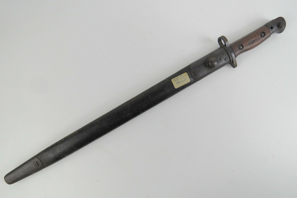 A WWI British 1907 pattern SMLE bayonet