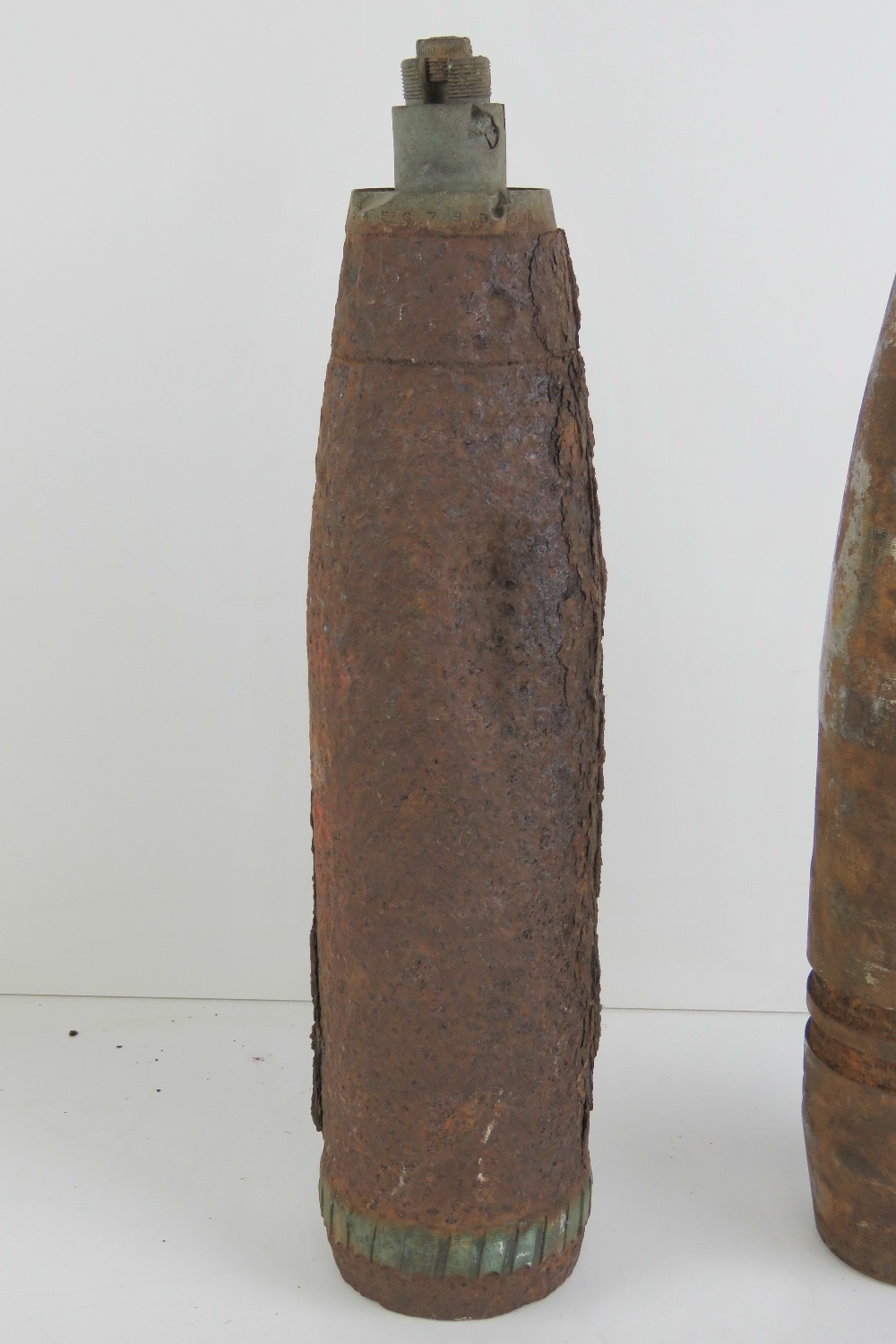 Two inert shells with heads in relic con - Image 4 of 4