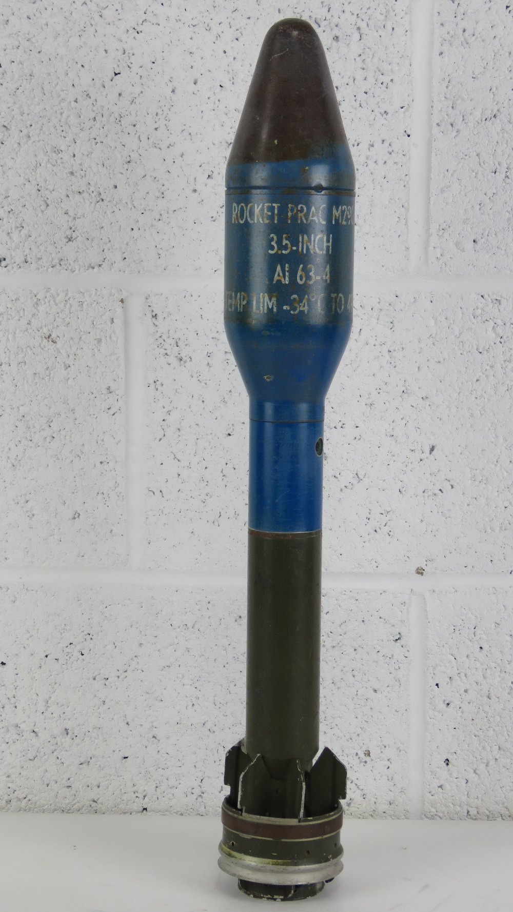 An inert 3.5" practice bazooka rocket, 6