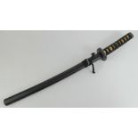 A contemporary display katana, 47cm blade, with scabbard.